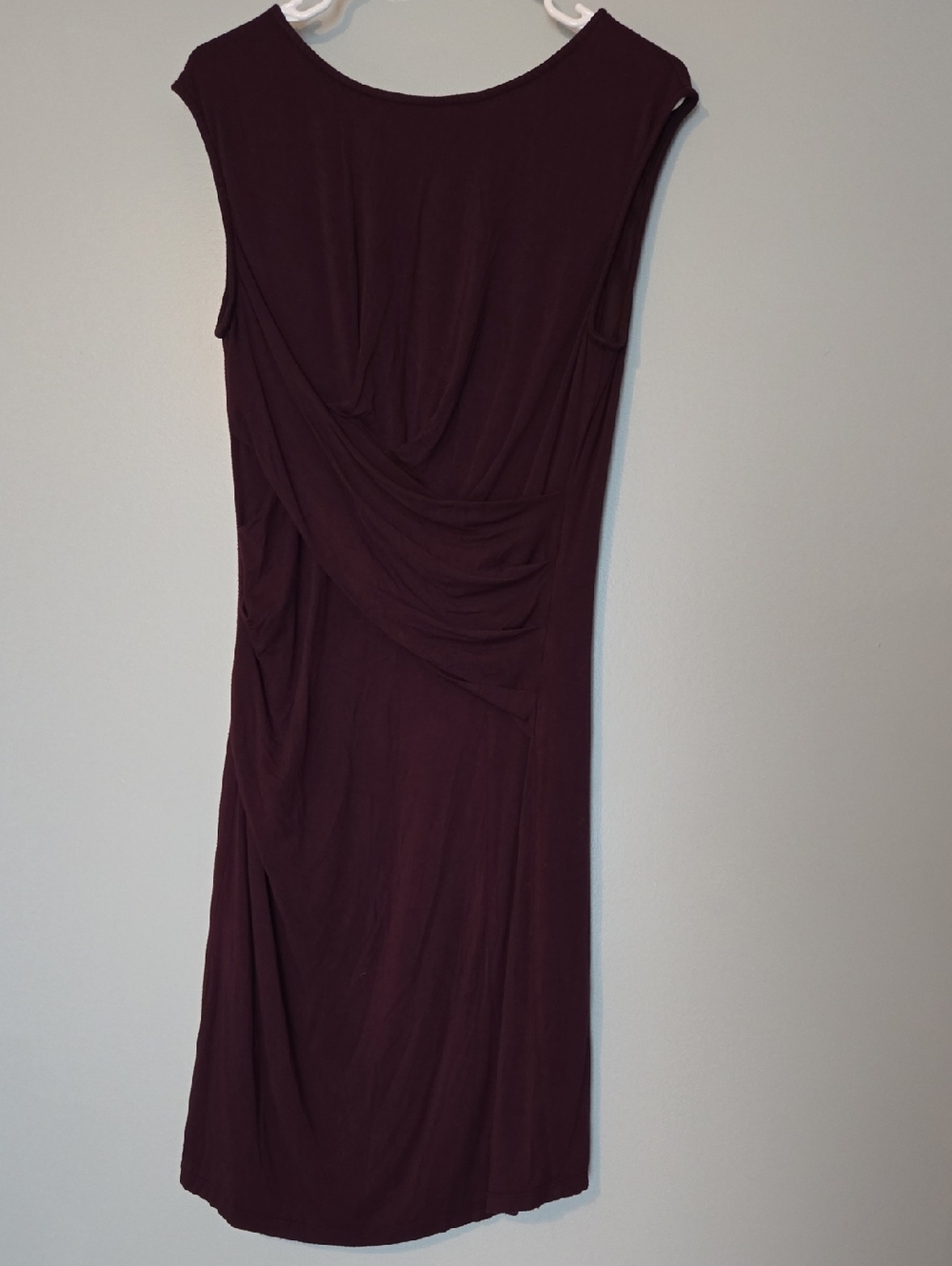 Kut from the Kloth Sleeveless Draped Plum Dress